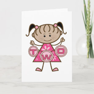 Carte T-shirts et cadeaux pour la petite fille 2e annive