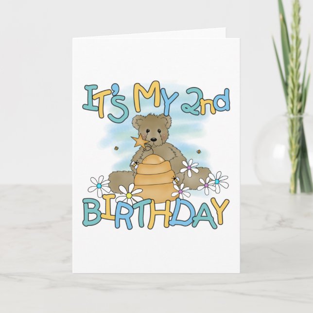 Carte T-shirts et cadeaux pour le 2e anniversaire de l'O (Devant)