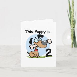 Carte T-shirts et cadeaux pour le 2ème anniversaire de c