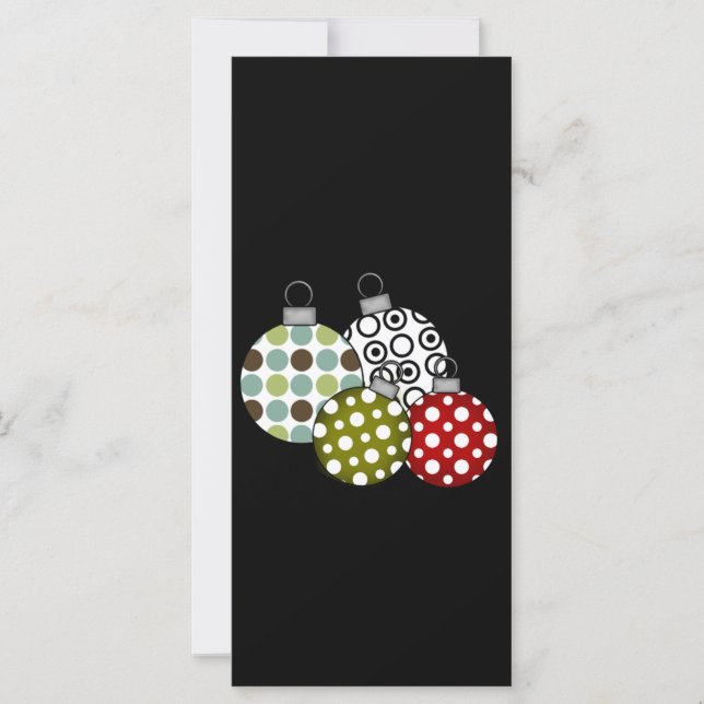 Carte T-shirts et cadeaux Retro Christmas Balls (Devant)