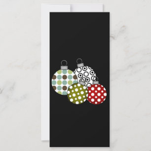 Carte T-shirts et cadeaux Retro Christmas Balls