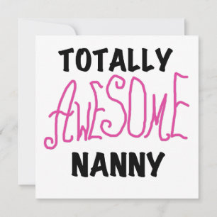 Carte T-shirts et cadeaux rose Nanny absolument géniaux