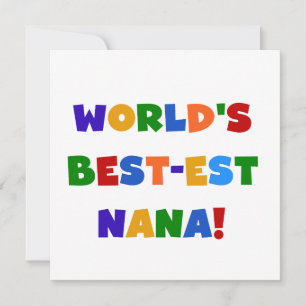 Carte T-shirts lumineux de couleurs du Meilleur-est Nana