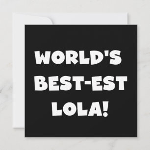 Carte T-shirts noir et blanc du Meilleur-est Lola du