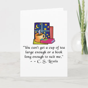 Carte Ta & Books w Quote Grey Card