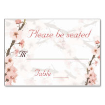 Carte table Cherry Blossom