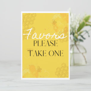 Carte table Oh Babee Favor