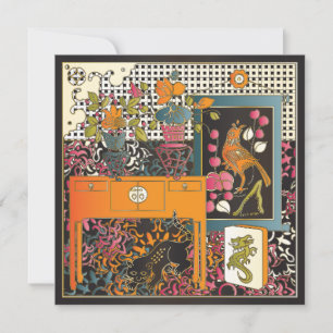 Carte Table orange Mah Jongg