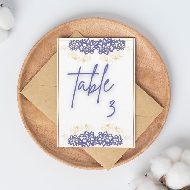 Carte table plat baby shower violet (Créateur téléchargé)