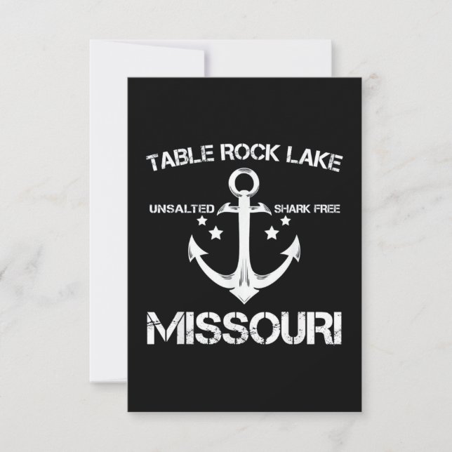 Carte TABLE ROCK LAKE MISSOURI Camping de pêche (Devant)