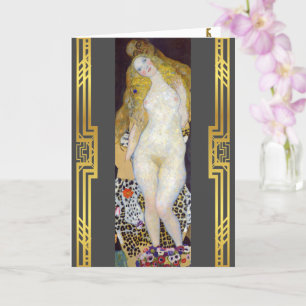 Carte Tableau d'Adam et Eve de Klimt restauré