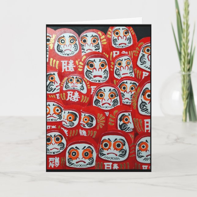 Carte Tableau de Daruma Dolls par Alfred Fox (Devant)