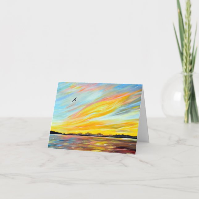 Carte Tableau de la vue du traversier du matin (Devant)