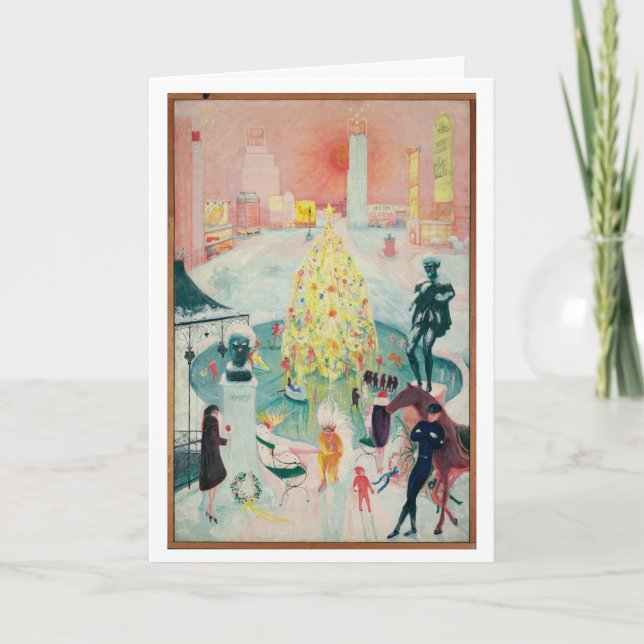 Carte Tableau de Noël Art déco de Florine Stettheimer (Devant)