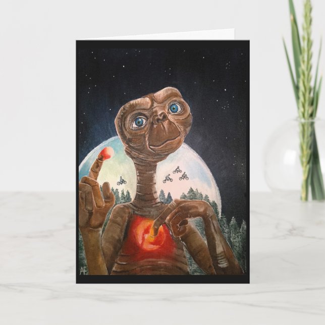 Carte Tableau de portrait Alien par Alfred Fox (Devant)