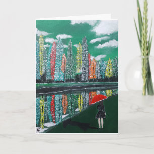 Carte Tableau de réflexion d'automne par Alfred Fox