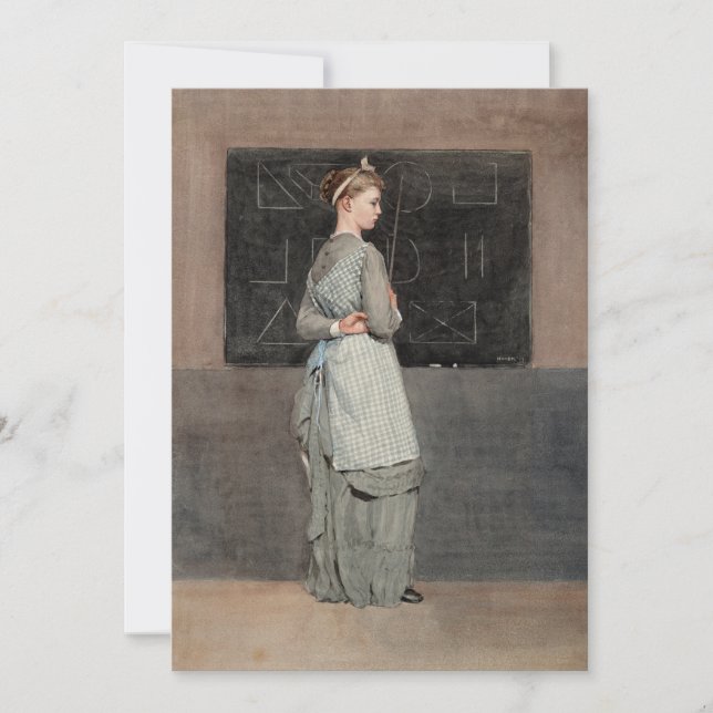 Carte Tableau noir | Winslow Homer (Devant)