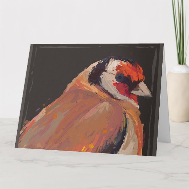 Carte Tableau numérique original d'une finition or (Devant)