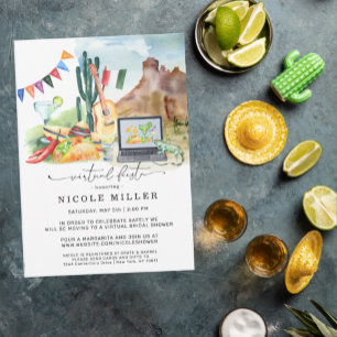 Carte Taco Margarita Fiesta Baby Shower Virtuel de Mar