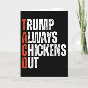 Carte Taco Trump se dégonfle toujours en disant Tarif dr