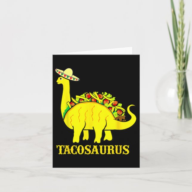 Carte Tacosaurus Cinco De Mayo Chemt Funny Taco Dinosaur (Devant)