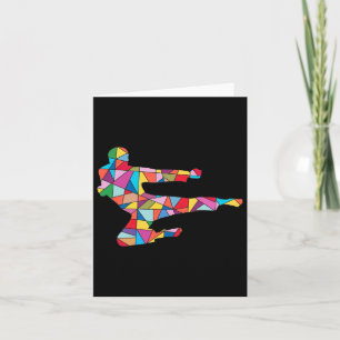 Carte Taekwondo Kick Martial Arts Boy Hommes Kids Karate