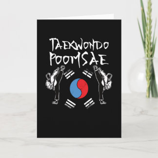 Carte Taekwondo PoomSae Logo Uniforme Coréen
