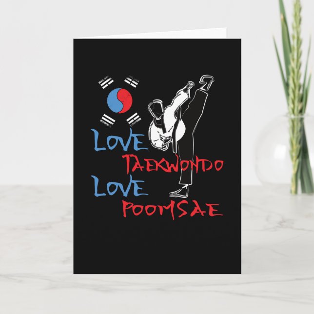 Carte Taekwondo Poomsae Uniform Korean Sport (Devant)