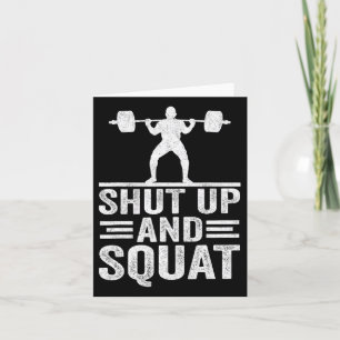 Carte Tais-Tais Et Squat Drôle Entraînement Salle De Fit