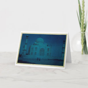 Carte Taj Mahal à la nuit de la Lune, Yoshida