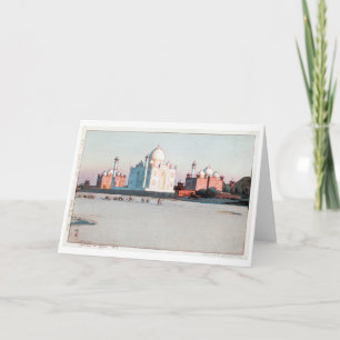Carte Taj Mahal, Agra, Hiroshi Yoshida, Découpe