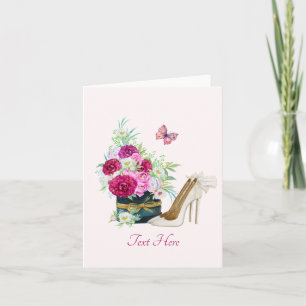 Carte talons de bouquet floraux
