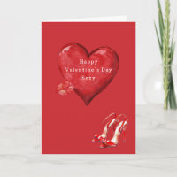 Talons Hauts Rouge Cœur Baiser Saint Valentin
