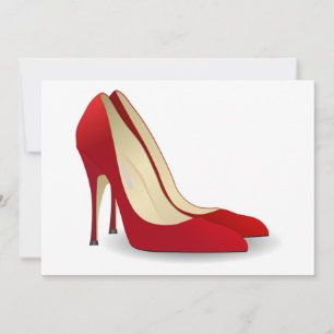 Carte talons hauts rouges