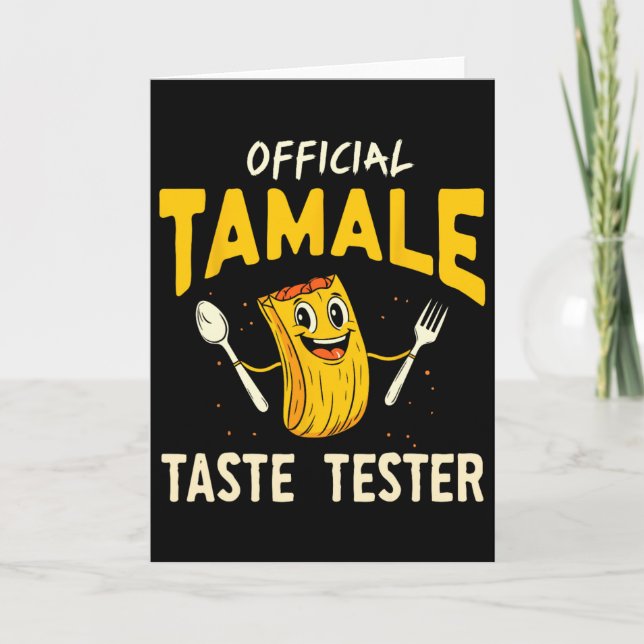 Carte Tamale Taste Tester Funny Mexican Food Tamale Maki (Devant)