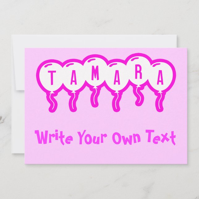 Carte Tamara (Devant)