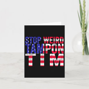 Carte Tampon bizarre Tim