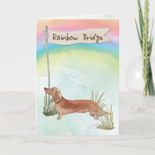 Carte Tan Dachshund Sympathie avec les animaux de compag