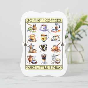Carte Tant de cafés, si peu de temps
