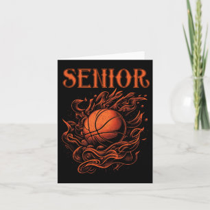 Carte Tante de nuit senior de basket-ball.
