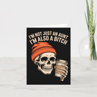 Carte Tante Funny Skeleton Tatie