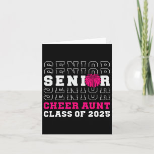 Carte Tante meneuse de claque senior Cheer Cl de la prom