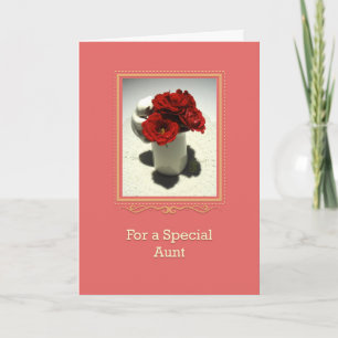 Carte Tante spéciale Kitty & Roses de thé