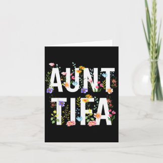 Carte Tante Tifa - Fleurs Sauvages Rétro Féministe Fleur