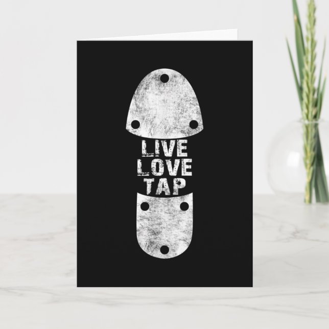 Carte Tap Dances - Live Love Tap Distressed for Tap (Devant)