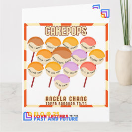 Carte Taper : CakePops Bonjour De ELO2025