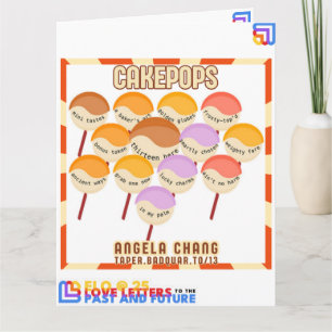 Carte Taper : CakePops Bonjour De ELO2025