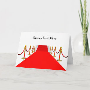 Carte Tapis rouge personnalisable