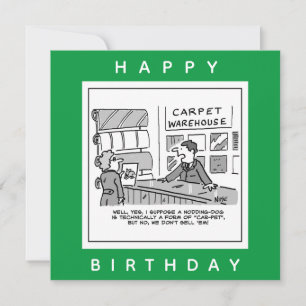 Carte Tapis Showroom ne vend pas de Chiens de Nodding Ca