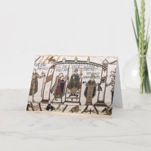 Carte Tapisserie de Bayeux - Coronation de King Harold